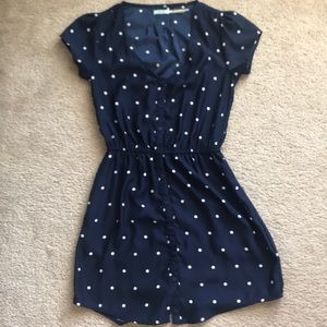 XS kimchi blue polka dot dress